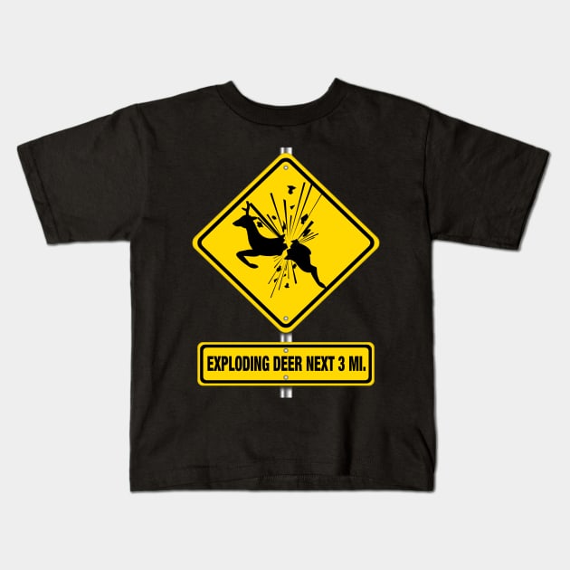 Exploding Deer - Ash vs Evil Dead Kids T-Shirt by bwatkins79